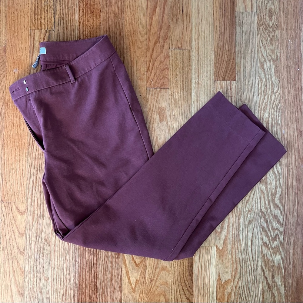 WHBM Slim Ankle Pant Red/Maroon Size 8